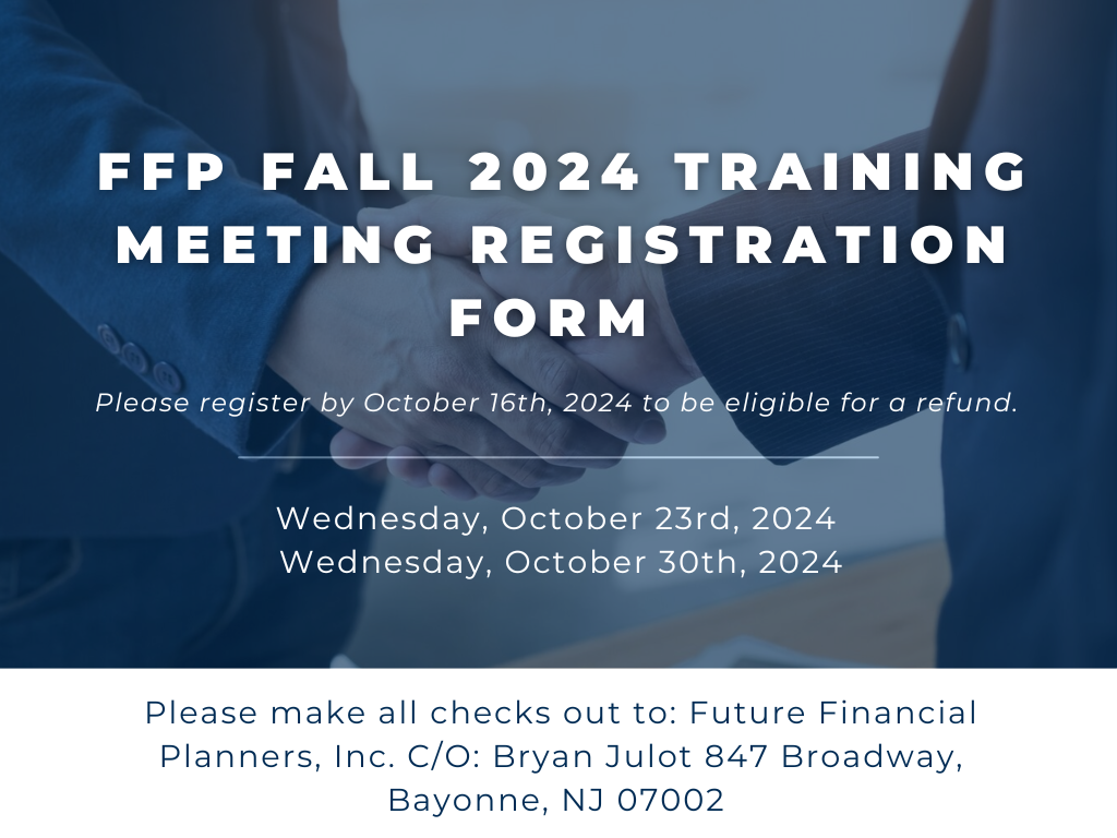 Spring Advisor Training Meetings, presented by FFP Wealth Management