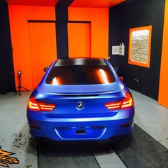 Vollfolierung BMW 6er Blau 1