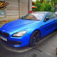 Vollfolierung BMW 6er Blau 2