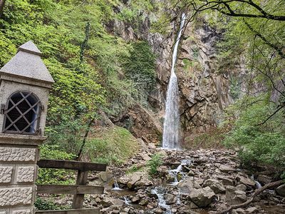 Wasserfall am Ende des Brandisweges