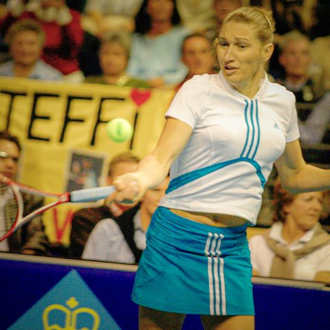 Wie nicht anders von einer Perfektionistin zu erwarten war, präsentierte sich Steffi topfit und in bester spielerischer Verfassung.