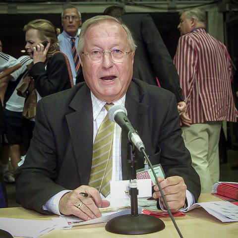 Der bekannte Sportjournalist Wolfgang Mönch war Stadionsprecher und führte auch einen Teil der Interviews.