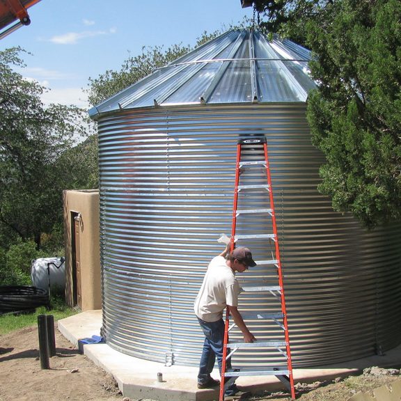 Steel Culvert Cisterns - Southern Arizona Rain Gutters | Tucson, AZ