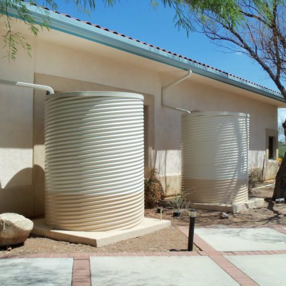 Steel Culvert Cisterns - Southern Arizona Rain Gutters | Tucson, AZ