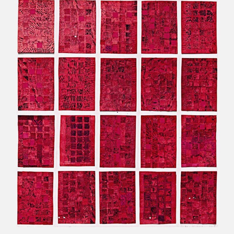 VARIATION 2, 2005, bedruckte Papiere, geklebt, 64x59cm