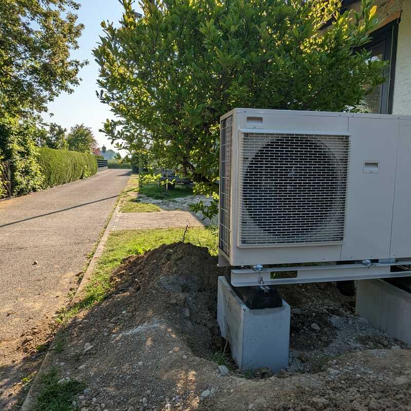 REFERENZEN: Wärmepumpe im Freien