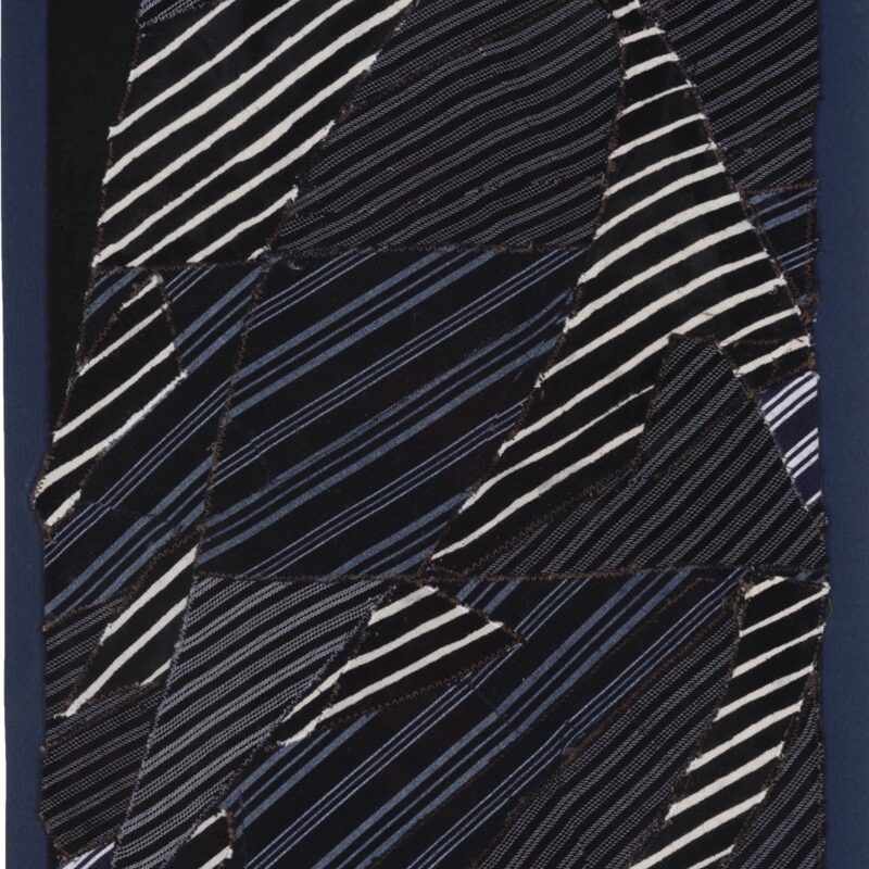 LEICHT SCHRÄG 3, 1996, genäht, 33,6x26cm