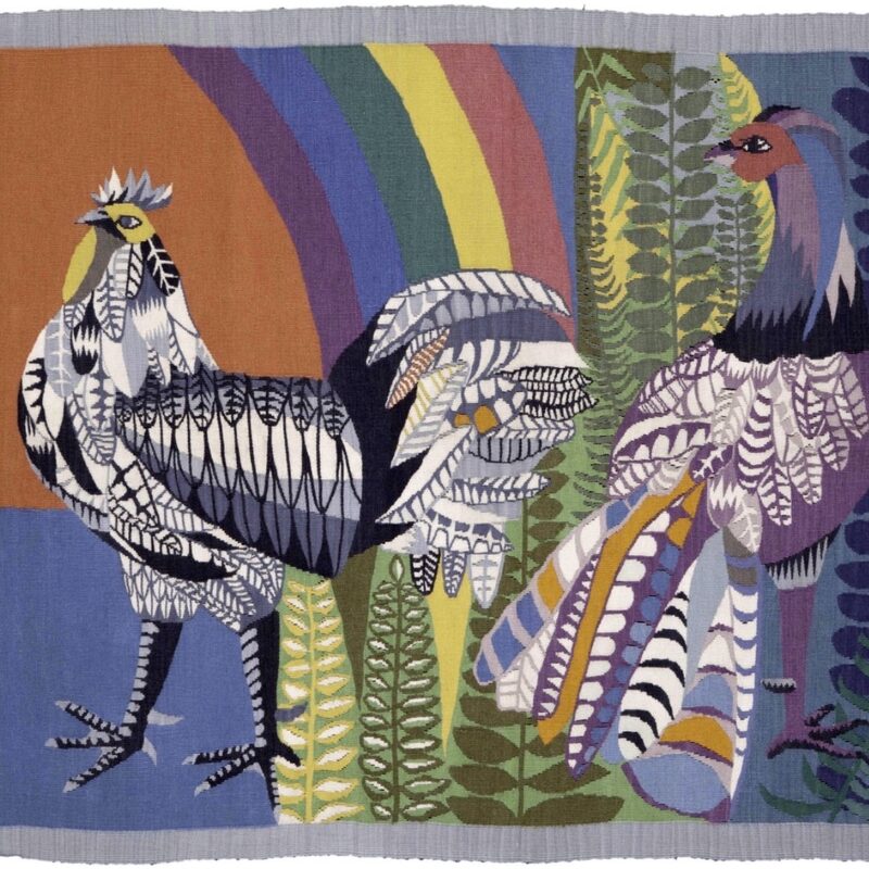 GARTENTEPPICH, 1959, gewebt, 90x123cm