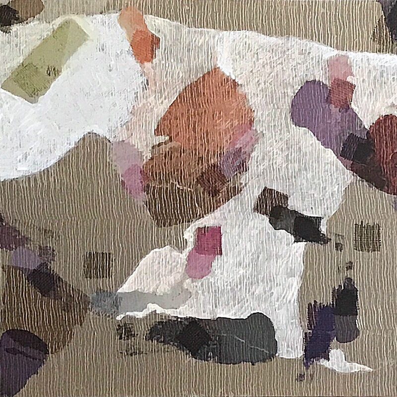 VERNETZT 4, übermalt, 2021, Foto-Druck auf Alu-Dibond, 50x55cm