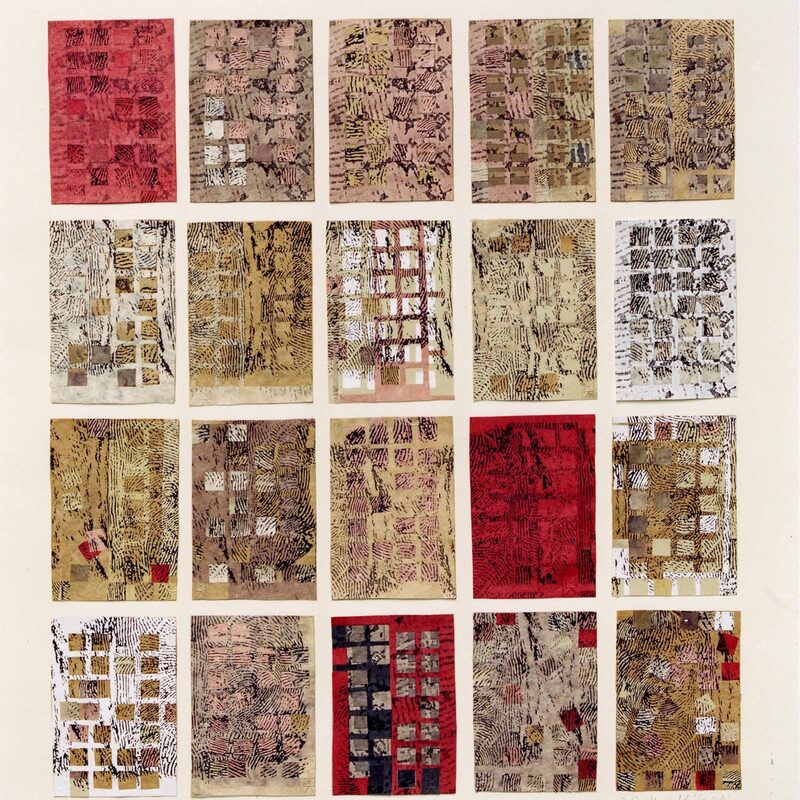 VARIATION 1, 2005, bedruckte Papiere, geklebt,64x59cm