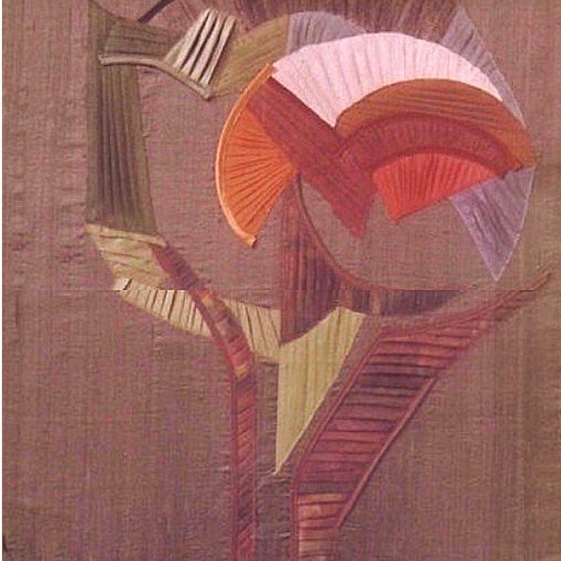 VARIATIONEN 5, 1991, genäht, 63x53cm