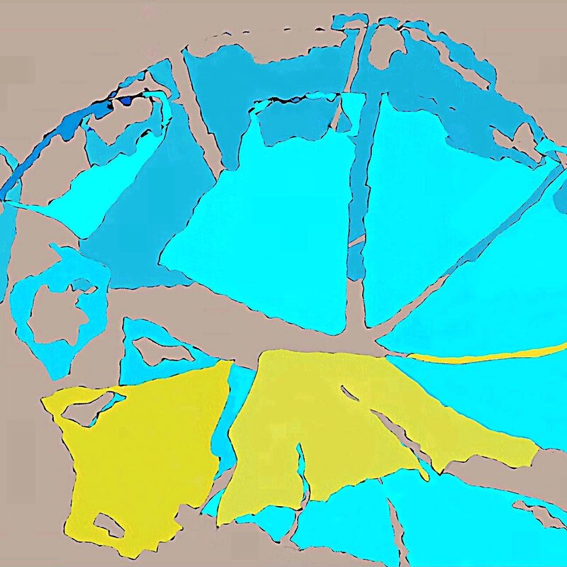 STILLLEBEN MIT BUHNEN 2, 2018, Foto-Druck auf Alu-Dibond, 40x40cm