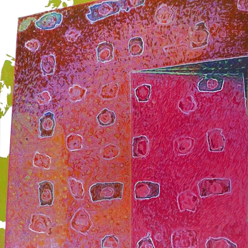 MAUERBILDER 16, 2020, Foto-Druck auf Alu-Dibond, 45x42cm