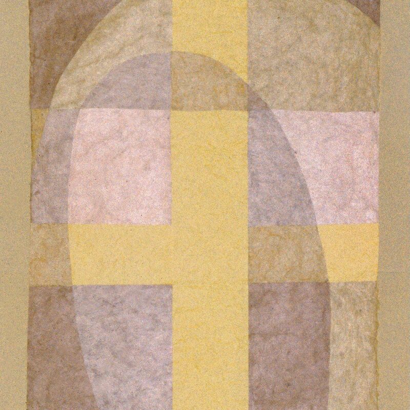 ELEMENTARFORMEN 1, 2008, Collage aus Naturpapieren, geklebt, 80x60cm