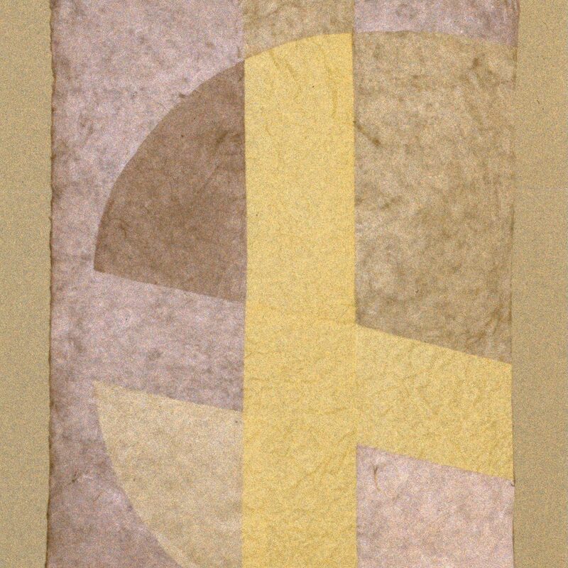 ELEMENTARFORMEN 4, 2008, Collage aus Naturpapieren, geklebt, 80x60cm