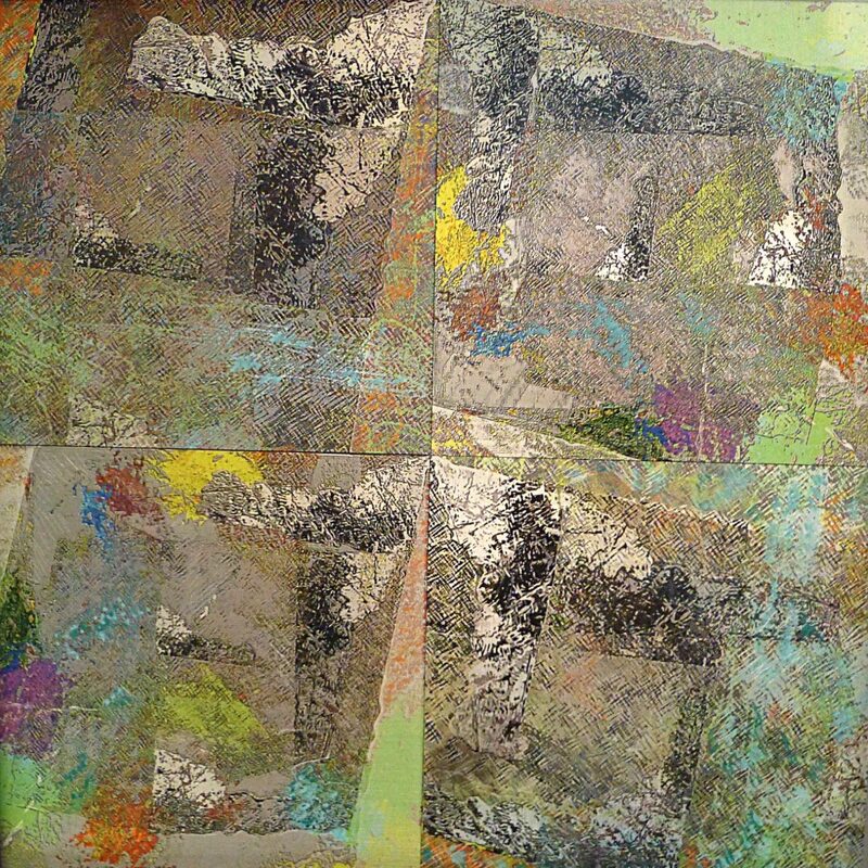 LEICHT SCHRÄGES QUARTETT, 2019, Foto-Druck auf Alu-Dibond, 40x40cm