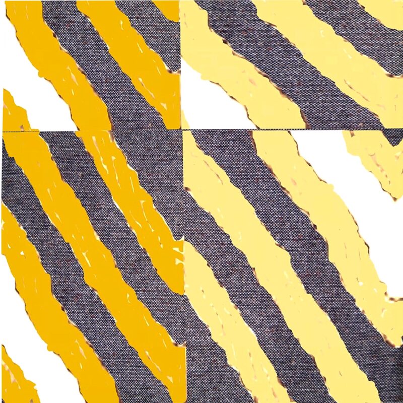 OHNE TITEL, 2010, Siebdruck auf Leinen, 100x100cm