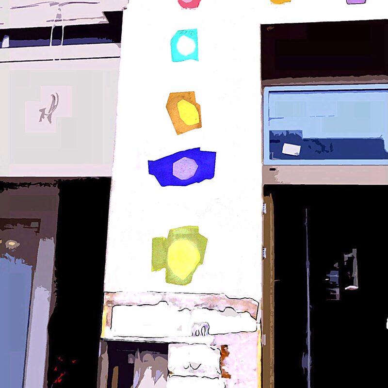 MAUERBILDER 18, 2020, Foto-Druck auf Alu-Dibond, 50x37cm