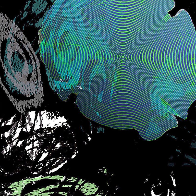 BUHNEN BEI NACHT 12, 2019, Foto-Druck auf Alu-Dibond hinter Acryl-Glas, 15x15cm 