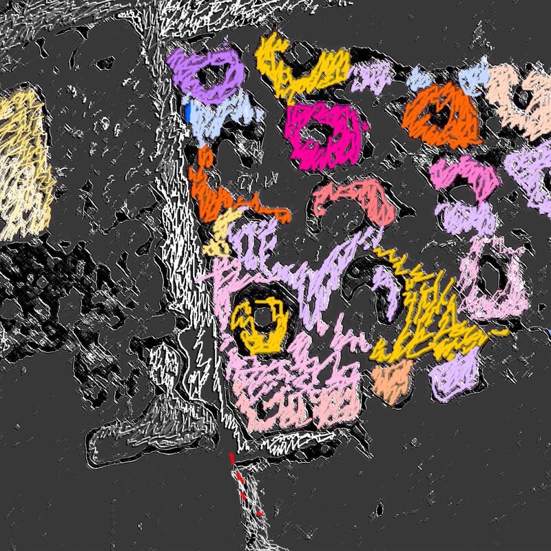 MAUERBILDER 27, 2019, Foto-Druck auf Alu-Dibond, 40x53cm