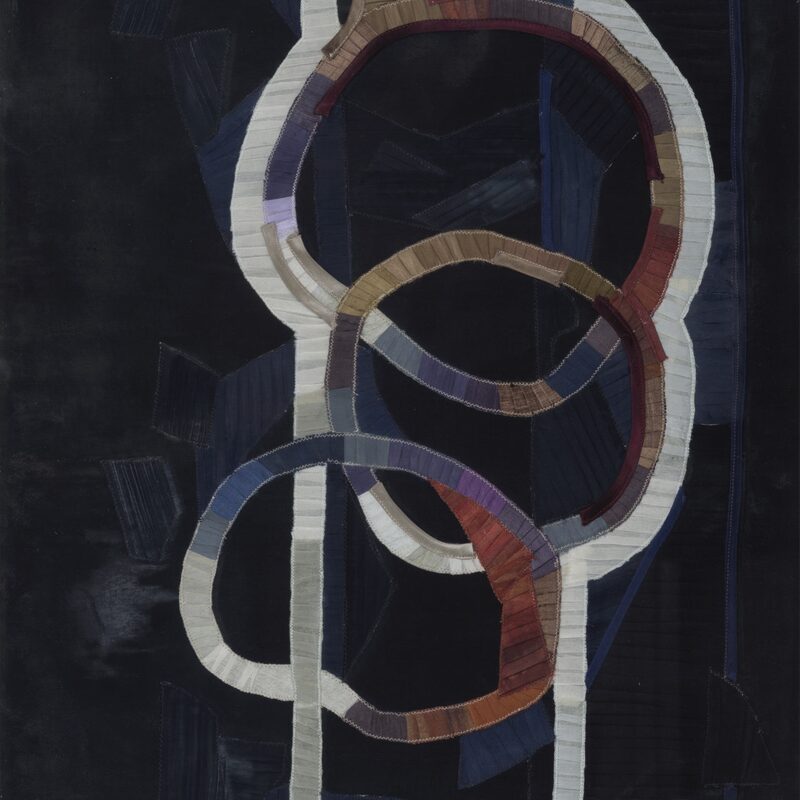 VARIATIONEN 2, 1991, genäht,  63x53cm