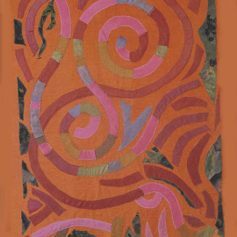 VARIATIONEN 1, 1991,  genäht, 63x53cm