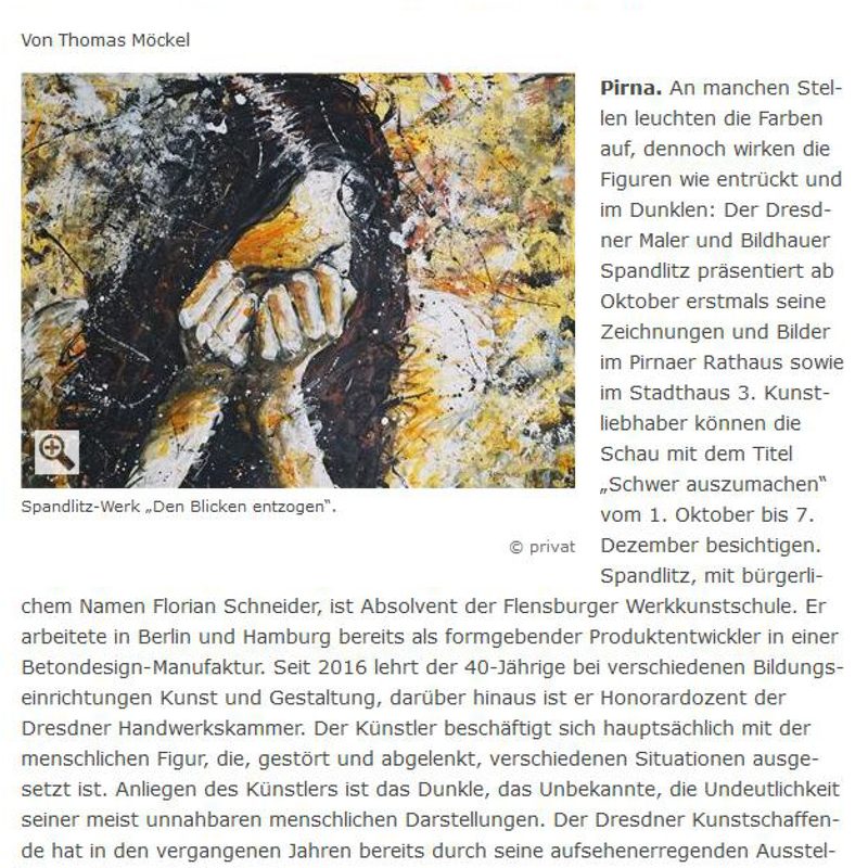 Pirnaer Anzeiger, 26.September 2018, Schwer auszumachen