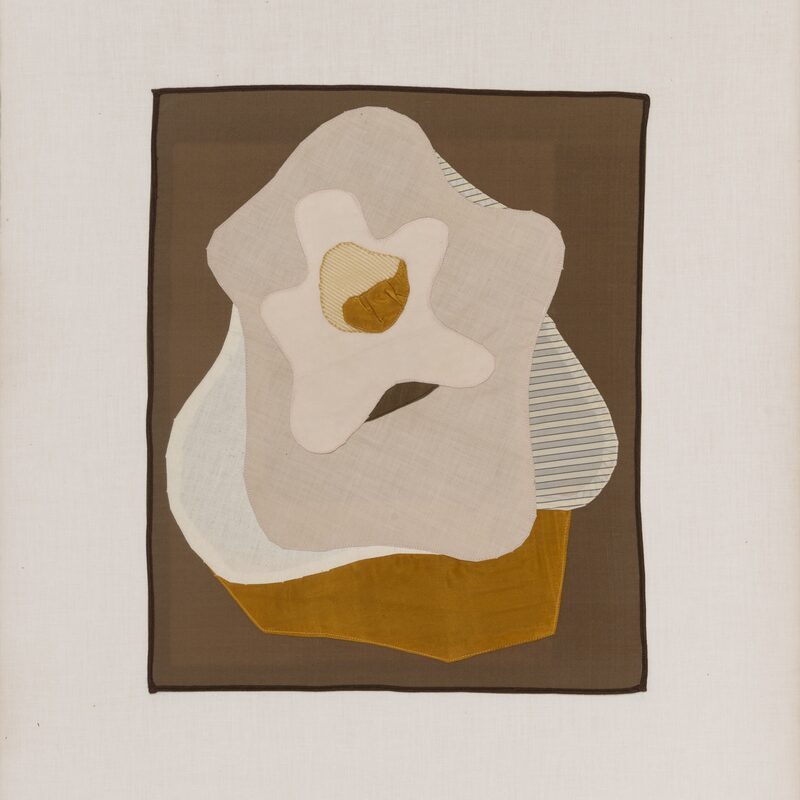 OHNE TITEL, genäht, 1971, 75x62,5cm