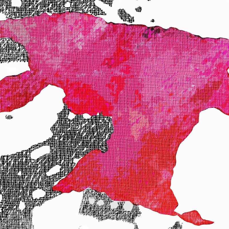 VERNETZT Entwurf, 2021, Foto-Druck auf Alu-Dibond, 50x55cm