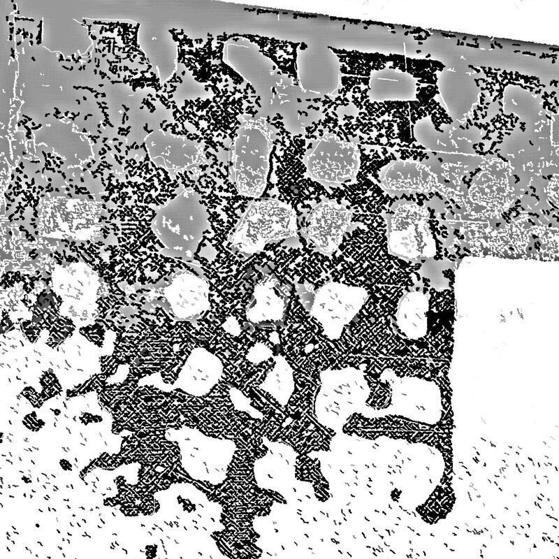 MAUERBILDER 15, 2019, Foto-Druck auf Alu-Dibond, 40x52cm