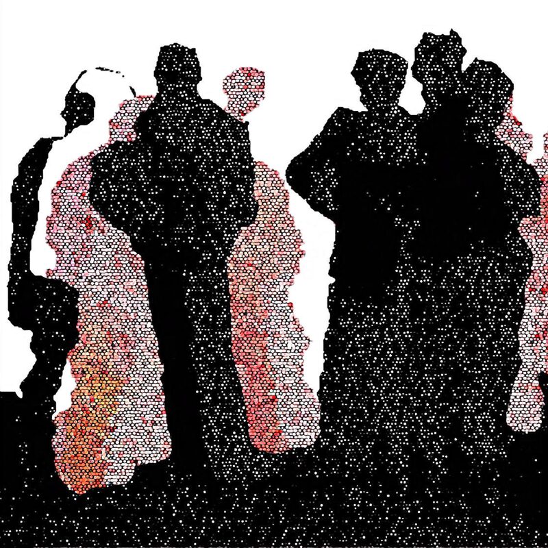 REISEGRUPPE IN DER WÜSTE 5, 2009, Fotografik, Inkjet-Druck auf Aquarellkarton, 34x50cm