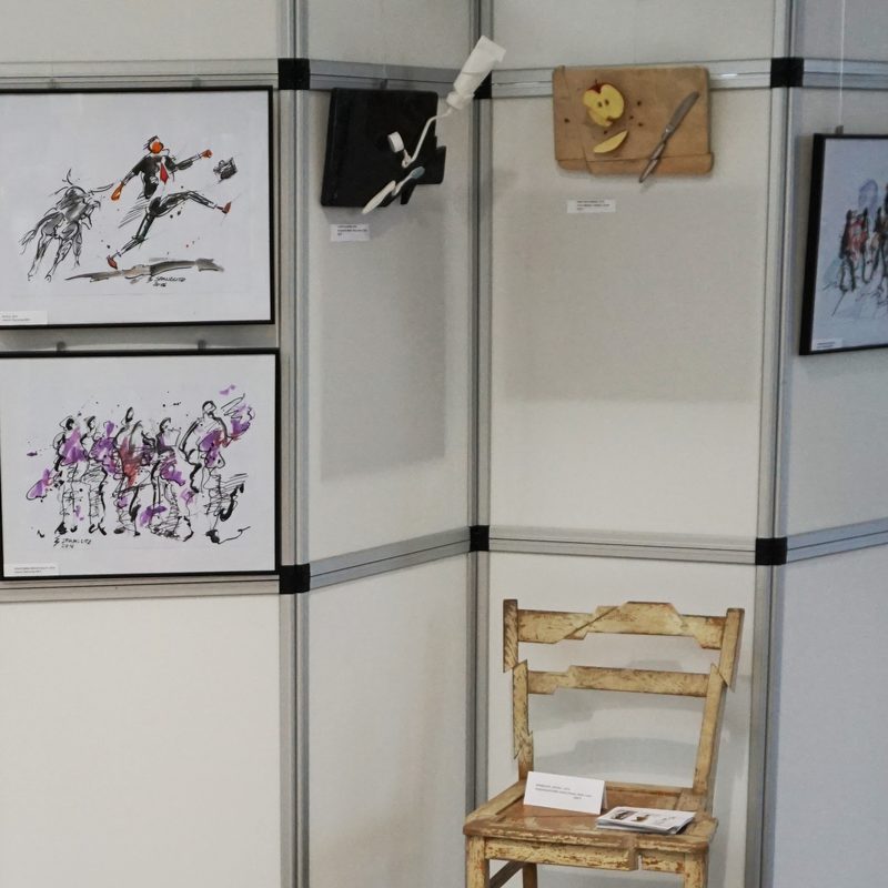 „Unterwegs“, Doppelausstellung gemeinsam mit Rita Thiele  (†),
AH Kuntzsch Radebeul Ende 2016
