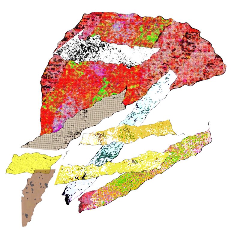 VERFLECHTUNGEN 2, 2020, Foto-Druck auf Alu-Dibond, 15x15cm