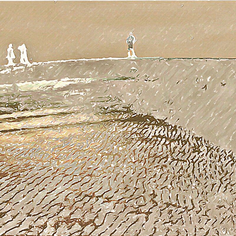 REISEGRUPPE IN DER WÜSTE 4, 2009, Fotografik, Inkjet-Druck auf Aquarellkarton, 34x50cm