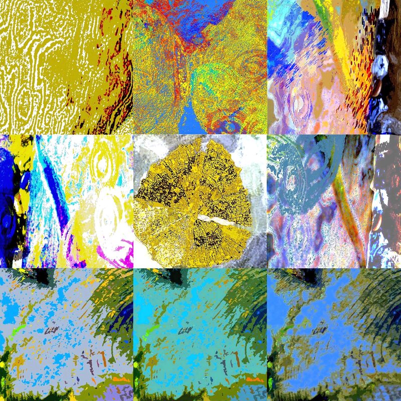 KOMPOSITION AUS 9 BUHNENBILDERN, 2018, Foto-Druck auf Alu-Dibond, 50x50cm