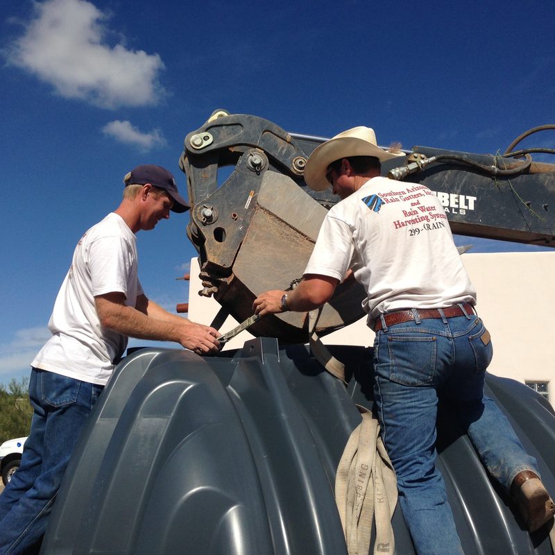 Underground Water Storage Tanks Southern Arizona Rain Gutters