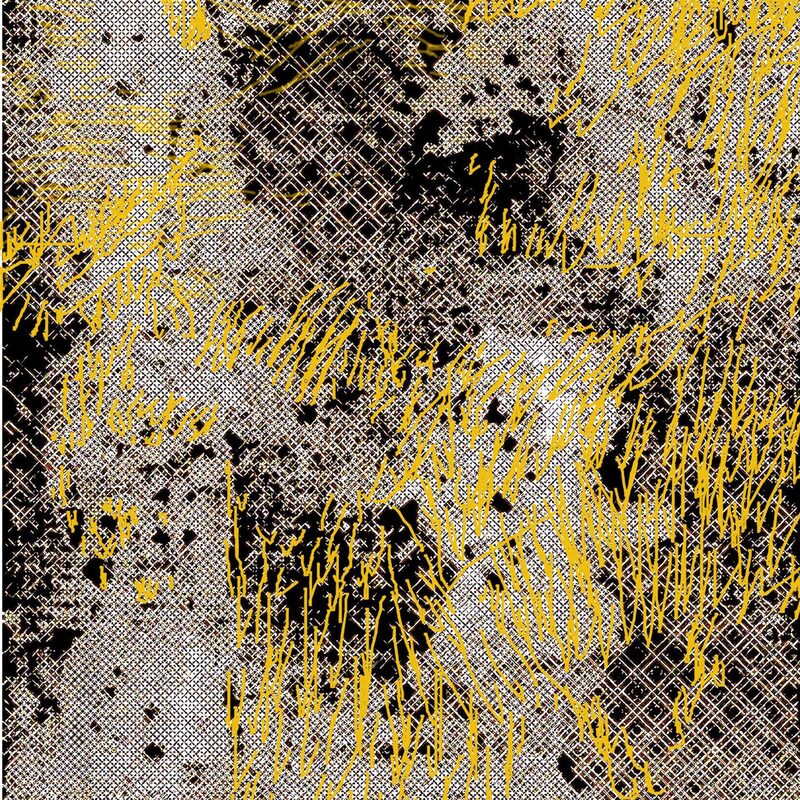 OBERFLÄCHEN, übermalt, 2012, Inkjet-Druck auf Aquarellkarton