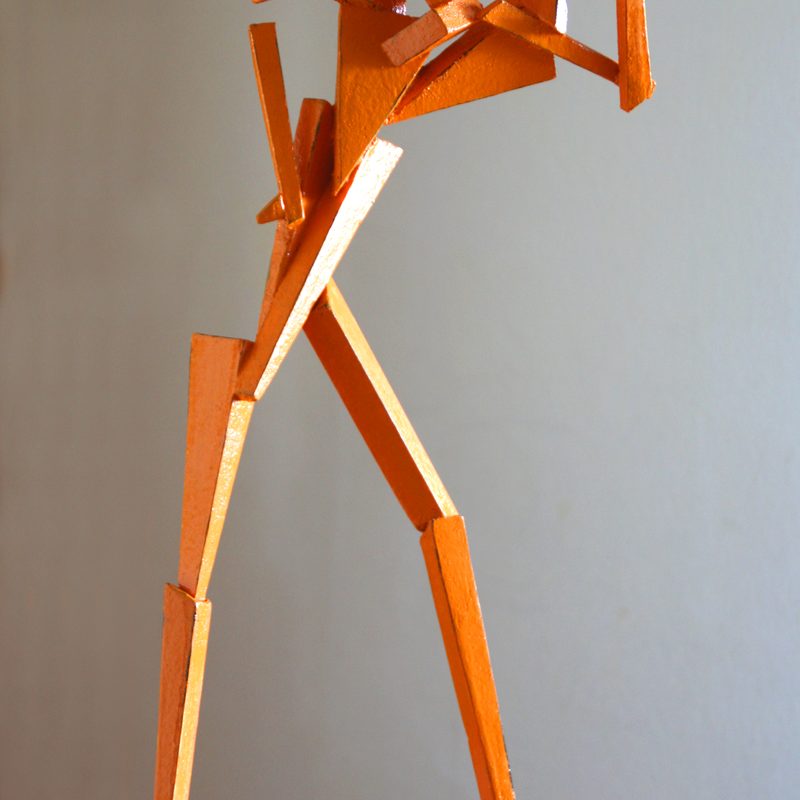 Atleth 2013, H 47 cm, Holz, Kleber, Farbe