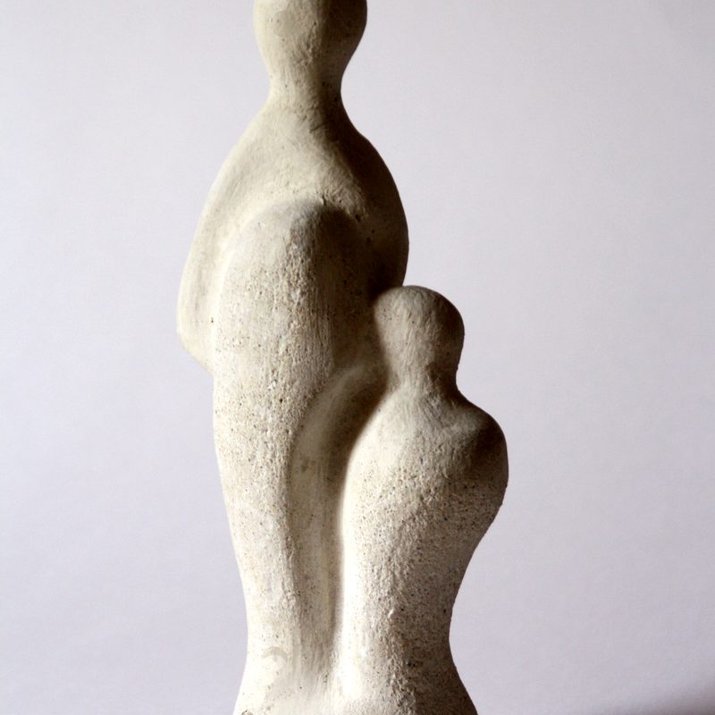 Vater und Sohn 2007, H 23,5 cm, Steinguss