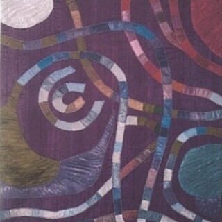 VARIATIONEN 3, 1991, genäht, 63x53cm