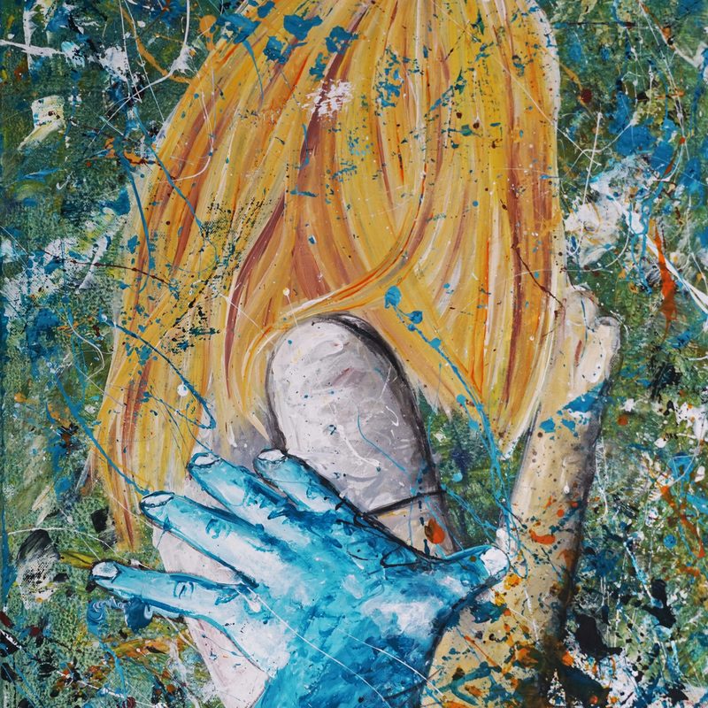 Arglos 2018, 50x70 cm, acrylic on canvas