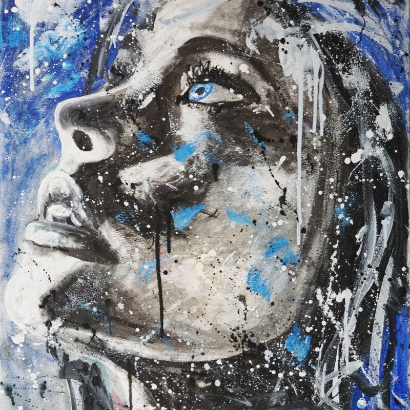 Dem Himmel nah 2023, 92x61 cm, Öl auf Leinwand