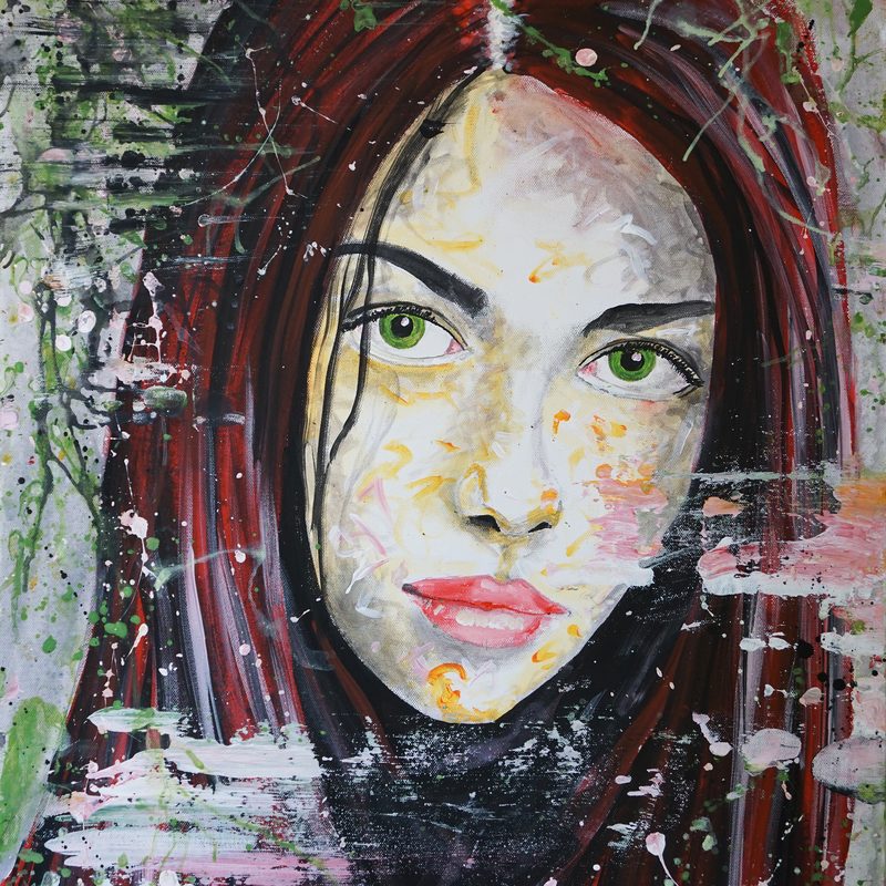 Sanftselig 2022, 60x80 cm, Acryl auf Leinwand