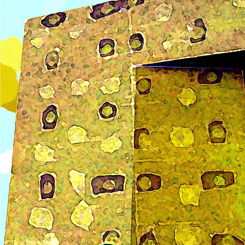 MAUERBILDER 15, 2020, Foto-Druck auf Alu-Dibond, 45x42cm