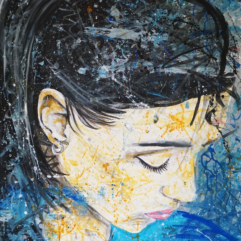 ImLeisen 2022, 80x100 cm, acrylic on canvas