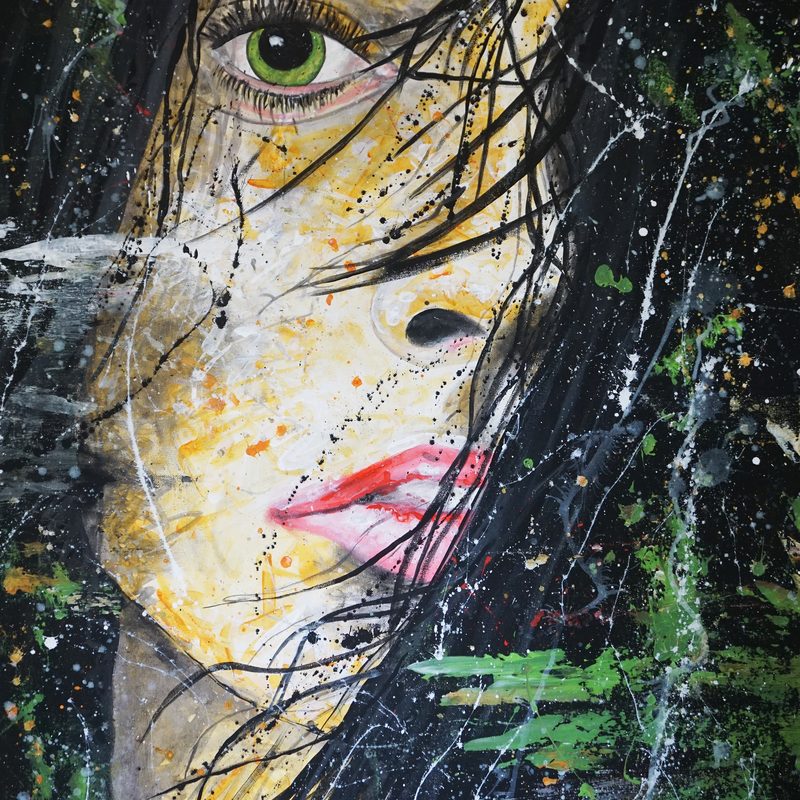 Sommerabendhauch 2022, 120x80 cm, Acryl auf Leinwand