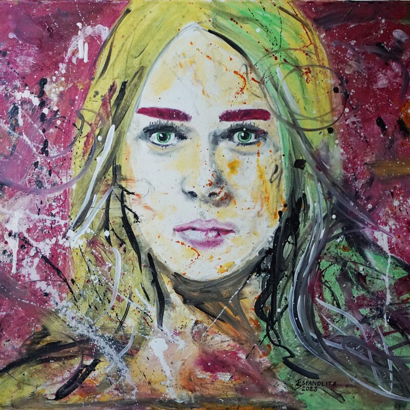 Im bunten Licht 2023,  60x80 cm, Öl auf Leinwand