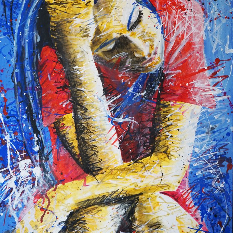 Nachdächtige 2020, 80x60 cm, Acryl auf Leinwand