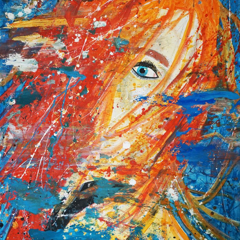 bemerkt 2022, 92x61 cm, acrylic on canvas