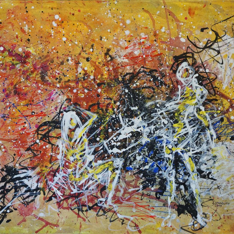 Im Licht 2019, 80x60 cm, Acryl auf Leinwand